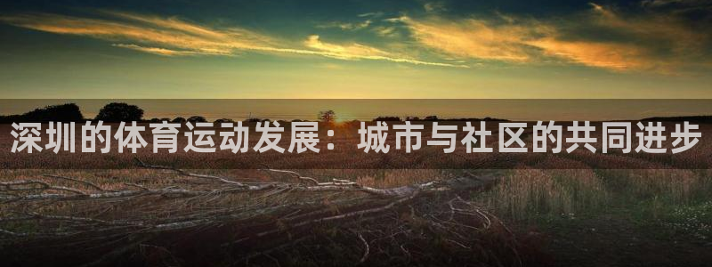 球速体育：深圳的体育运动发展：城市与社区的共同进步