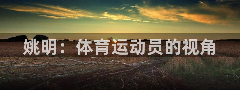 球速体育：姚明：体育运动员的视角